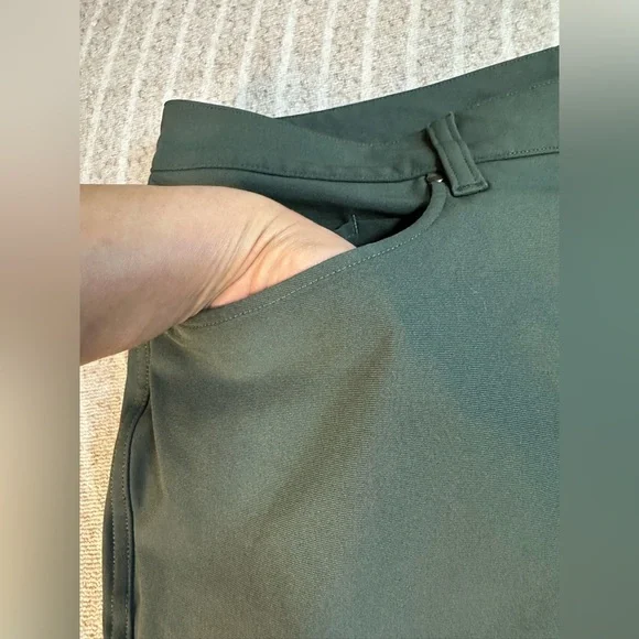 Lululemon ABC Pant Size 34x33 Green Classic-Fit Warpstreme Casual Preppy Stretch - Picture 8 of 9